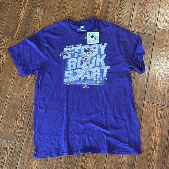 TREVOR STORY - STORY BOOK START PURPLE T-SHIRT - Picture 1 of 3